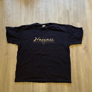 Black & Gold Vintage Hawaii Graphic Tee Mens XL